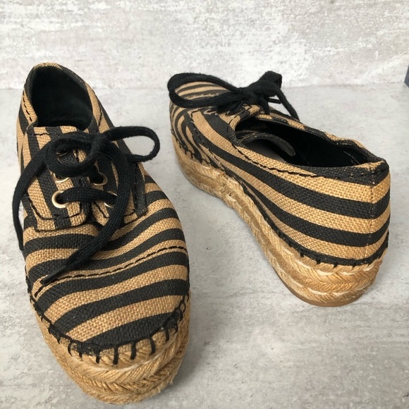 Alice And Olivia Rory Platform Lace Up Espadrilles EU 38.5 - Picture 9 of 13